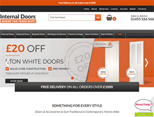 Tablet Screenshot of internaldoors.co.uk